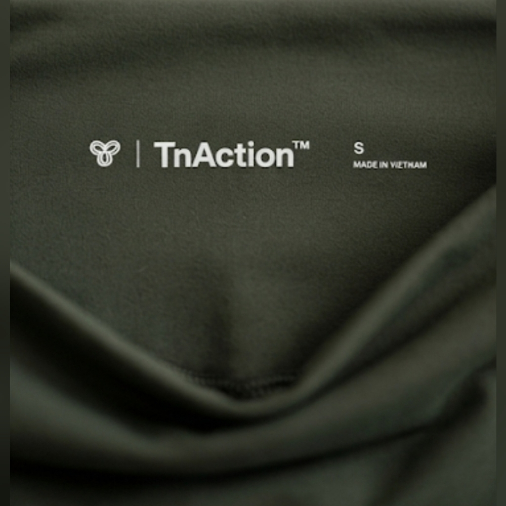 TNA TnAction High-Waist Biker Shorts – Dark Olive / Khaki Green (Size S) - Picture 3 of 4